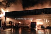 Λαμία: Πυρκαγιά στο εργοστάσιο που ετοίμασε τα σχολικά γεύματα από τα oποία προκλήθηκε μαζική δηλητηρίαση
