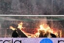 Παναθηναϊκός - Ολυμπιακός: Φωτογραφίες από τα έκτροπα στο ΟΑΚΑ που οδήγησαν στην οριστική διακοπή
