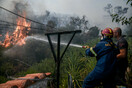 Χρυσοχοΐδης: Ενισχύονται δυνάμεις στα Βίλια - Προσπάθεια οριοθέτησης της φωτιάς στην Λαυρεωτική