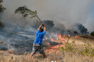 Μάχη με τις ανεξέλεγκτες πυρκαγιές σε Βίλια και Κερατέα - Κάηκαν σπίτια στον Άγιο Γεώργιο