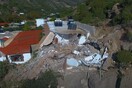 Ιεράπετρα: Drone αποτυπώνει από ψηλά την καταστροφή που προκάλεσε η κατολίσθηση του βράχου