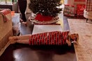 Η Χάιντι Κλουμ τυλίγεται σαν άλλο χριστουγεννιάτικο δώρο κάτω από το δέντρο