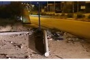 Τροχαίο δυστύχημα στο Μαρκόπουλο: Το αυτοκίνητο διέλυσε μία στάση λεωφορείου και δύο κολόνες