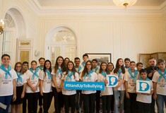 Έλληνες μαθητές τιμήθηκαν για πρώτη φορά με το διεθνές βραβείο "Νταϊάνα" για δράσεις κατά του bullying
