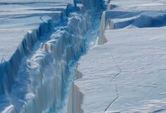 Εικόνες που θυμίζουν ταινία καταστροφής στο ρήγμα της Ανταρκτικής: Βίντεο καταγράφει το τεράστιο τμήμα πάγου που ετοιμάζεται να αποκολληθεί