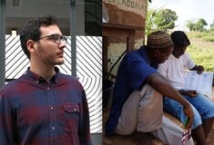 Ο Χρήστος Ζαφειριάδης κατάφερε μόνο μέσα από τα σχέδια του να εξηγήσει τη χρησιμότητα των φωτοβολταϊκών σε νοικοκυριά της Γουινέας-Μπισσάου