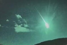 Μετεωρίτης φώτισε με δυνατή μπλε λάμψη τον νυχτερινό ουρανό σε Ισπανία και Πορτογαλία 