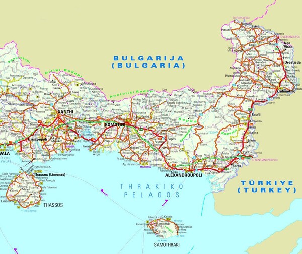 Χάρτης εμφανίζει τη Θράκη ως έδαφος της Βουλγαρίας