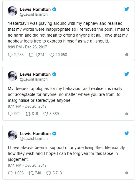 Ο Χάμιλτον ζήτησε συγγνώμη για την ταπείνωση του ανιψιού του στο διαδίκτυο