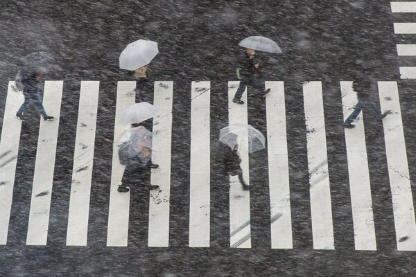 Το Τόκιο δείχνει υπέροχο στα λευκά, αλλά ο χιονιάς αφήνει πίσω του τραυματίες και χάος