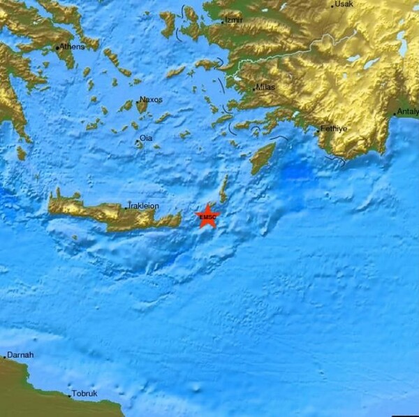 Νέα σεισμική δόνηση στην περιοχή της Κρήτης