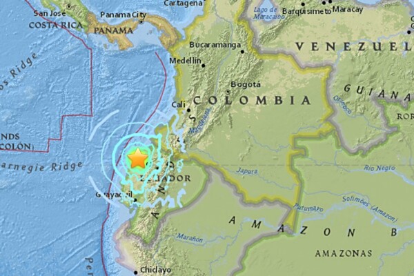 Iσχυρός σεισμός 6,8 Ρίχτερ έπληξε τον Ισημερινό