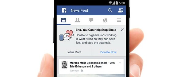 To Facebook στη μάχη κατά του Ebola