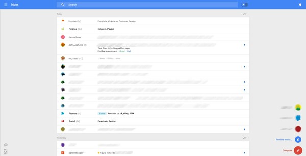 H Google δοκιμάζει νέο look για το Gmail