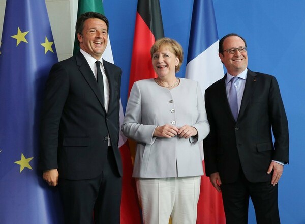 Toυς τρόπους για να κάνει η ΕΕ νέα αρχή μετά το Brexit θα συζητήσουν Μέρκελ, Ολάντ και Ρέντσι
