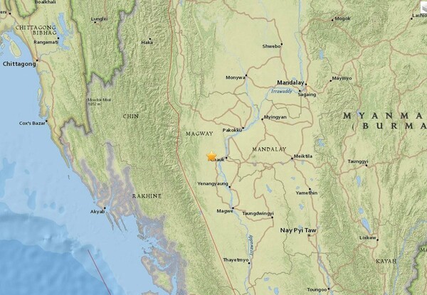 Σεισμός 6,8 Ρίχτερ έπληξε τη Μιανμάρ - Έγινε αισθητός σε Ταϊλάνδη και Μπαγκλαντές