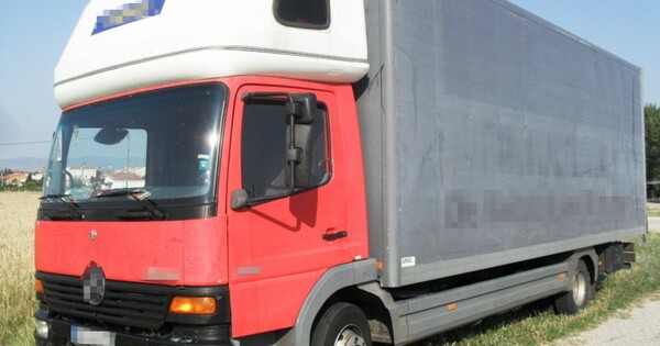 22 μετανάστες εντοπίστηκαν σε φορτηγό στην Εγνατία Οδό