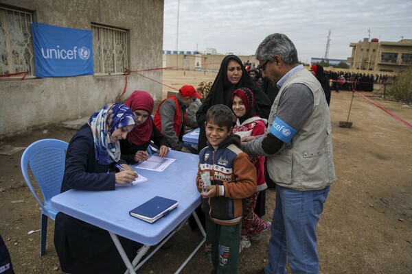 UNICEF: 3,6 εκατ. παιδιά στο Ιράκ διατρέχουν σοβαρό κίνδυνο