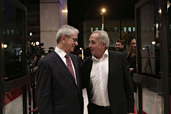 Τσίπρας, Σαμαράς και Σημίτης μαζί στην εκδήλωση για τα 100 χρόνια της Ένωσης Ελλήνων Εφοπλιστών