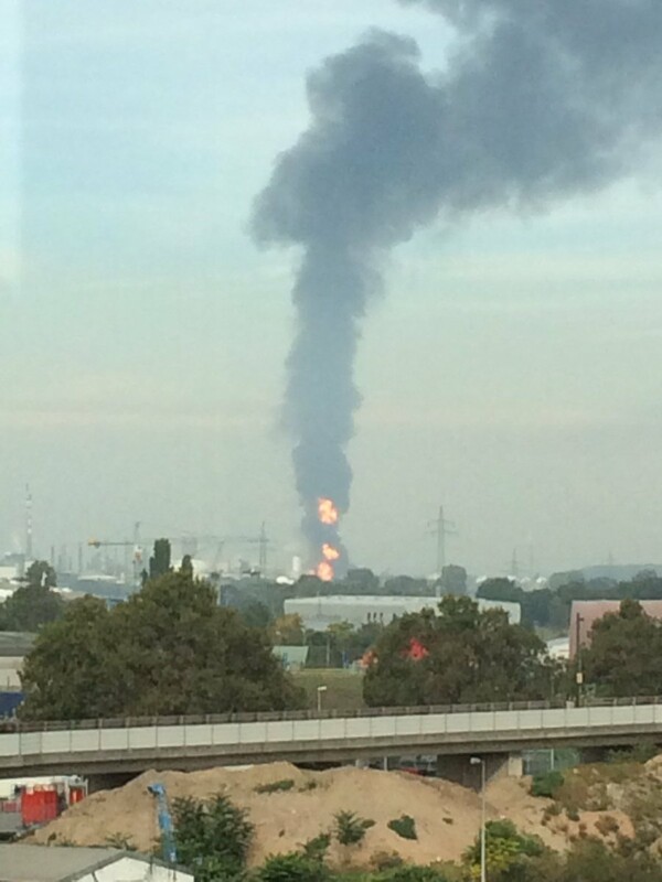 Φωτιά και καπνός στο εργοστάσιο χημικών της BASF στη Γερμανία