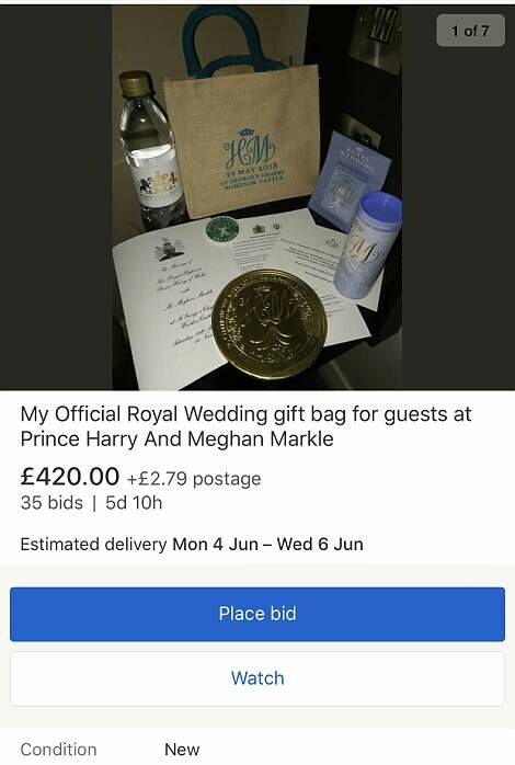 Οι προσκεκλημένοι του Χάρι και της Μέγκαν ξεπουλούν τα ενθύμια του γάμου στο eBay