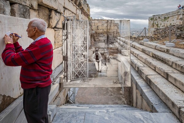 Η Αθήνα του χθες και του σήμερα μέσα από ακριβείς συνθέσεις διπλών φωτογραφιών