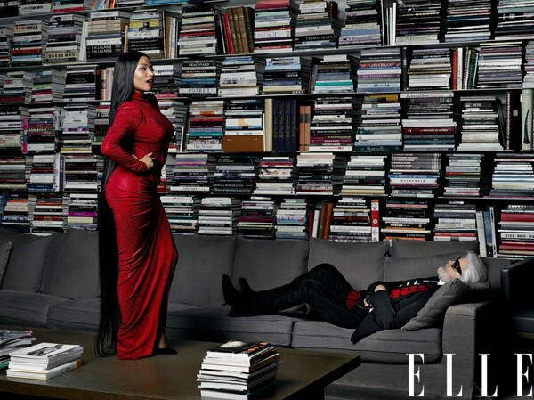 Η Nicki Minaj φωτογραφίζεται από τον Karl Lagerfeld