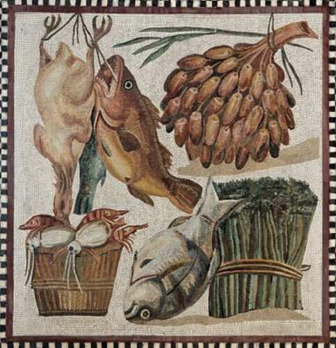 Κοτόπουλο με αρακά και φασολάκια, από το βιβλίο του Ρωμαίου Απίκιου