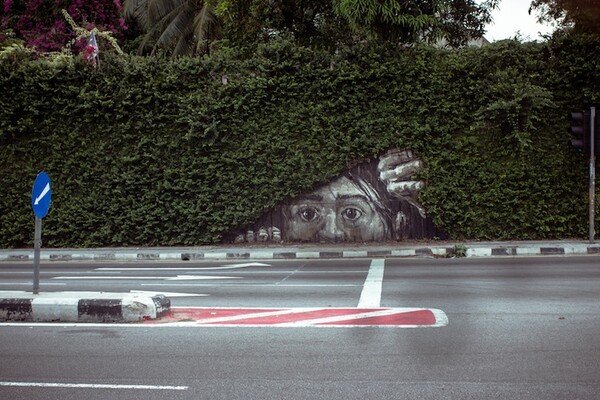 Όταν η street art συνεργάζεται με την φύση