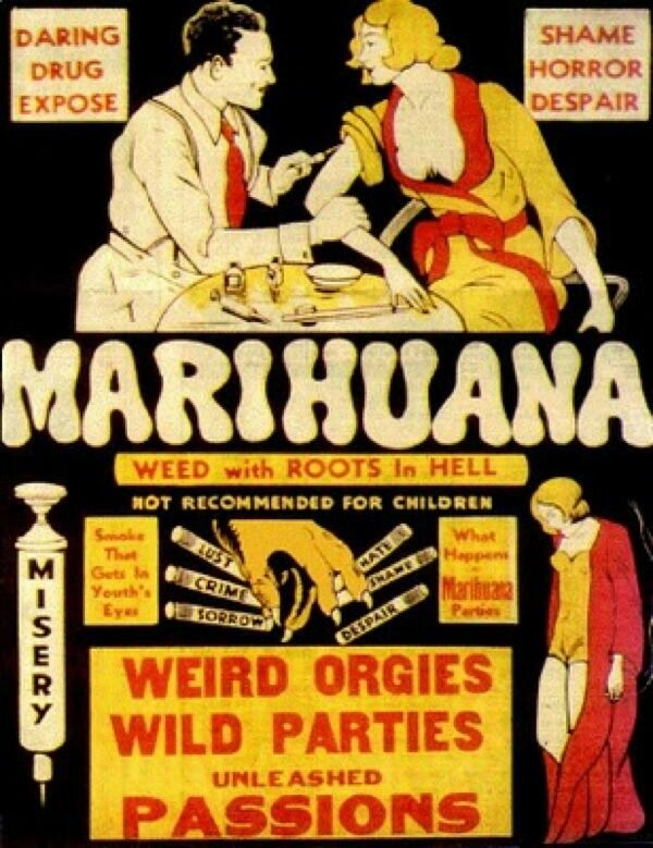 Ξεκαρδιστικές αφίσες για την καμπάνια κατά της Μαριχουάνας από το 1930