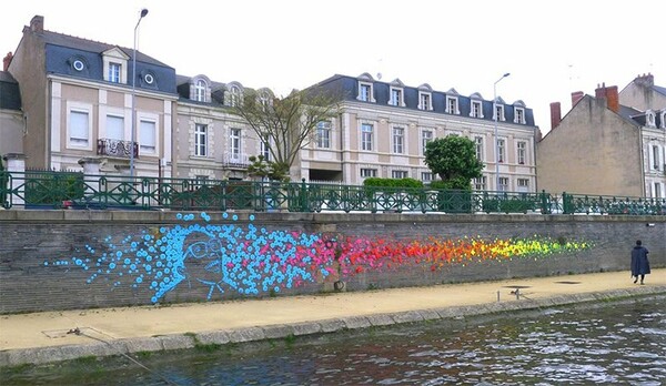 Street art με οριγκάμι στους δρόμους της Γαλλίας.