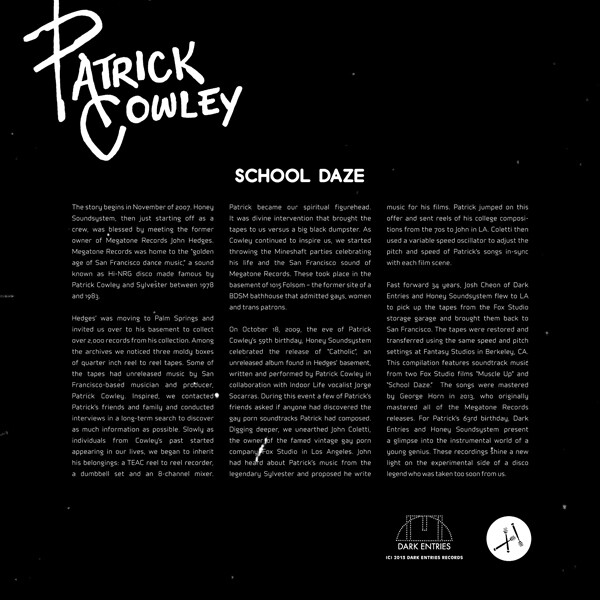 O Patrick Cowley και το σάουντρακ του School Daze 