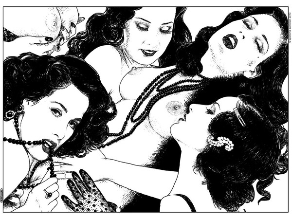 Ο πειρασμός της ημέρας: H ασπρόμαυρη erotica της Apollonia Saintclair [NSFW]
