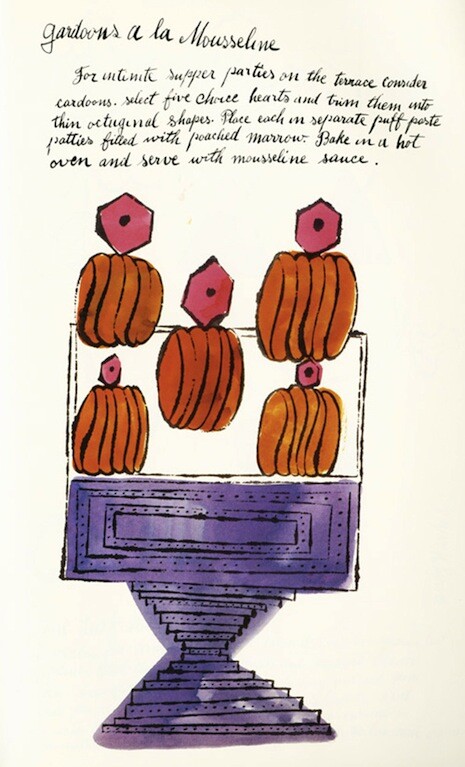Άγριες Φράουλες: Ένα βιβλίο μαγειρικής με σκίτσα του Άντι Γουόρχολ