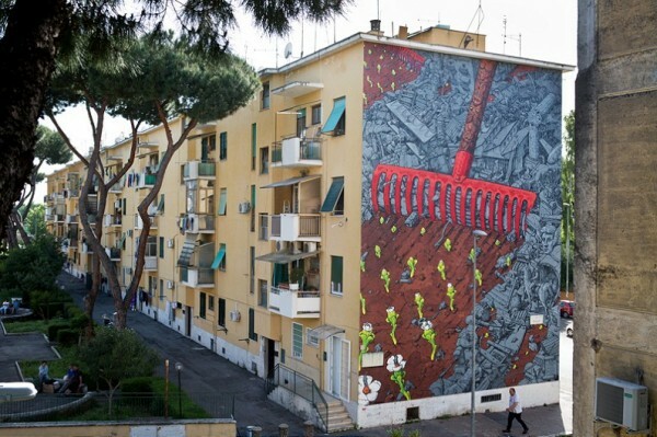 Ένα ολοκαίνουριο εντυπωσιακό mural στην Σικελία