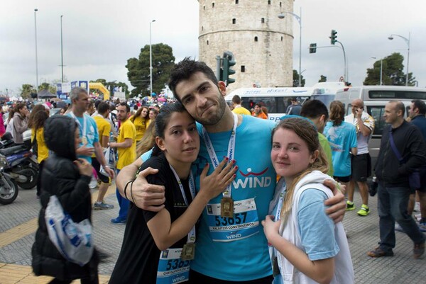Τρέχοντας στον 9ο Διεθνή Μαραθώνιο Θεσσαλονίκης