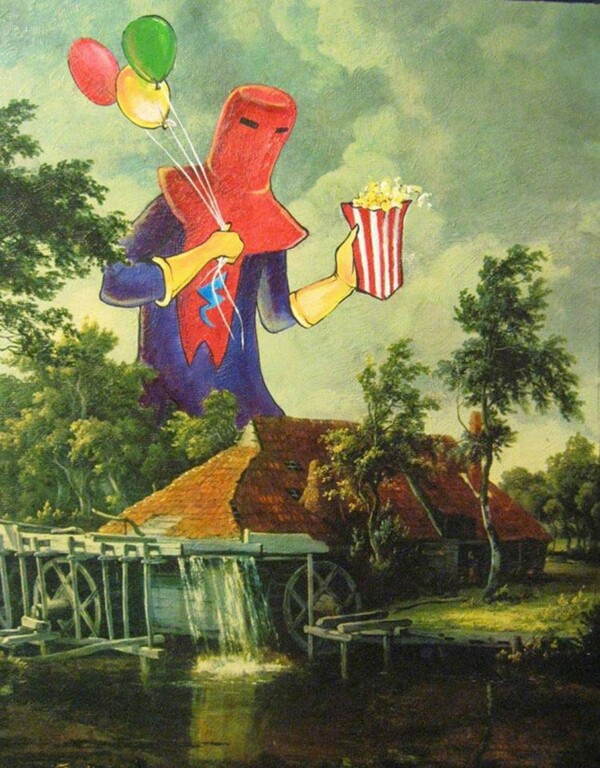 Τι δουλειά έχει το φάντασμα των Ghostbusters σε αυτόν τον παλιό πίνακα;