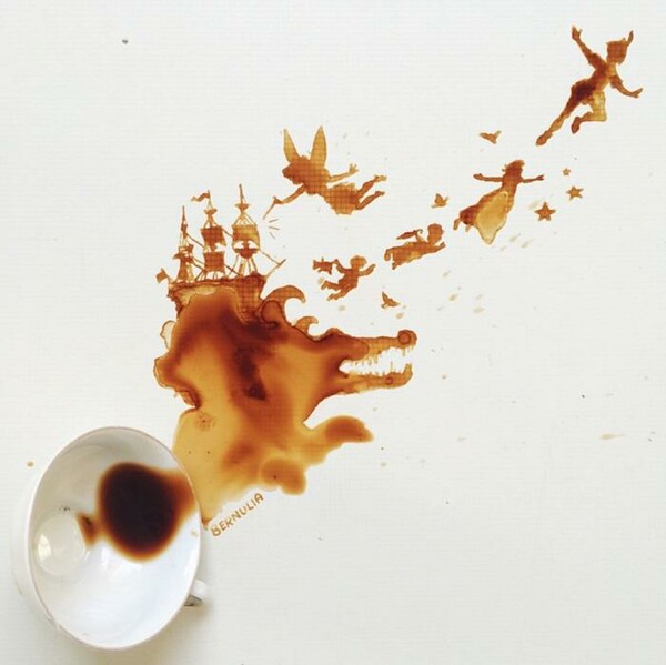 Έργα τέχνης από τον πρωϊνό καφέ