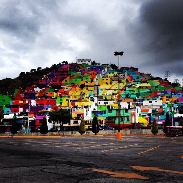Street artists ζωγράφισαν 200 σπίτια στο Μεξικό