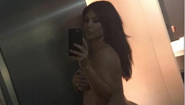H Kim Kardashian γυμνή, έγκυος και σε #NoFilter selfie