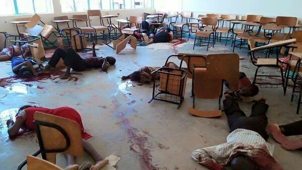 Δύο εξαιρετικά σκληρές, συγκλονιστικές φωτογραφίες απ' τη μαζική δολοφονία φοιτητών στην Κένυα