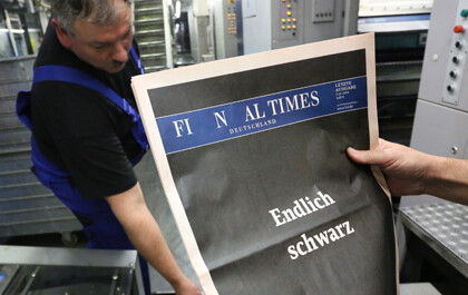 Με χιούμορ έβαλε λουκέτο η «Financial Times Deutschland»