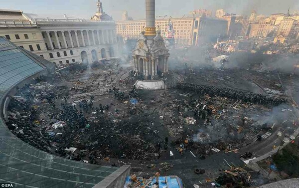 Eικόνες χάους και πάλι στο Κίεβο