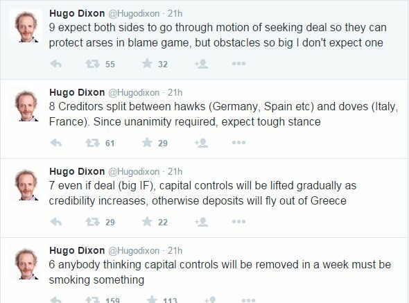 Χιούγκο Ντίξον: Όποιος περιμένει άρση των capital controls σε μία εβδομάδα, μάλλον κάτι καπνίζει