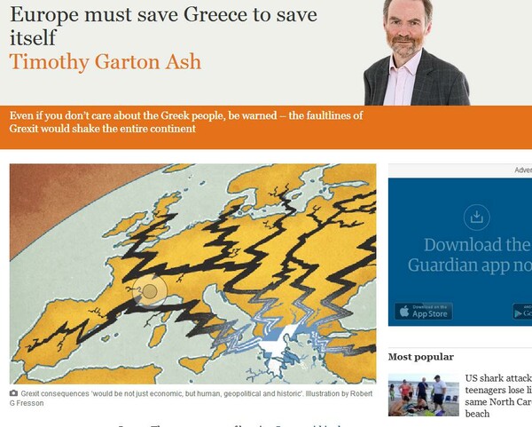 Τίμοθι Γκάρτον Ας: Η Ευρώπη πρέπει να σώσει την Ελλάδα για να σώσει τον εαυτό της
