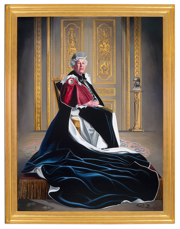 Ενθουσιασμένη η βασίλισσα Ελισάβετ με το νέο της πορτρέτο