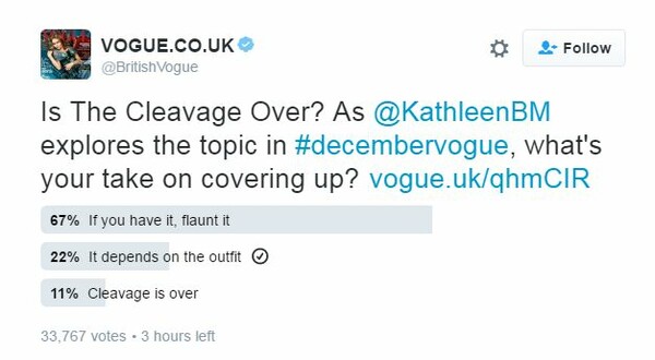 Η Vogue λέει πως το γυναικείο στήθος πρέπει να κρυφτεί και πως το ντεκολτέ «πέθανε» και εξοργίζει τις γυναίκες