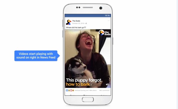 Facebook: Τα βίντεο στο NewsFeed θα αναπαράγονται αυτόματα με ήχο