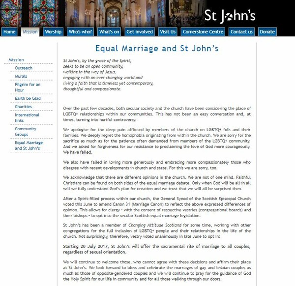 Αντιμέτωπη με κυρώσεις η εκκλησία που τέλεσε τον πρώτο στην ιστορία της Βρετανίας γάμο ομοφύλων μέσα σε ναό