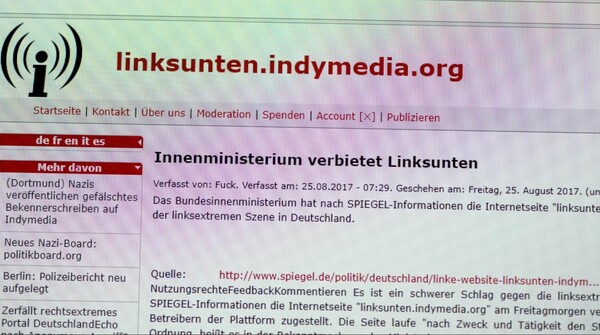H γερμανική κυβέρνηση απαγόρεψε τη λειτουργία του Indymedia στη χώρα